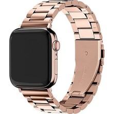 Nezih Case Watch Seri 5/6/7/8/9/se 38/40/41mm Seri 10 42 / Seri 11 42mm Uyumlu Paslanmaz Çelik Klipsli Ayarlanır Pim Metal Kordon