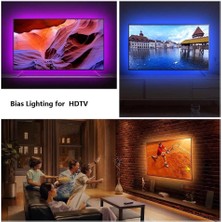 Dora Led Televizyon Monitör Arkası Kumandalı Rgb Şerit LED 3 Metre