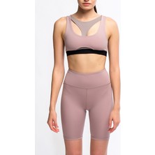 Legginup Gri Rose Kadın Parçalı Bra - Hena