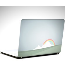 Bulut ve Gökkuşağı Laptop Sticker