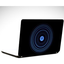 Mavi Çember Soyut Laptop Sticker