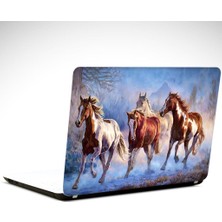 Koşan Asil Atlar Laptop Sticker