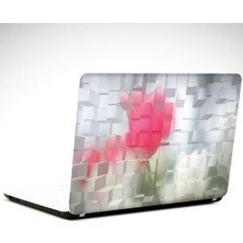 Kareler Soyut Laptop Sticker