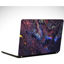 Mor Soyut Laptop Sticker