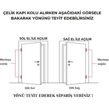 İstanbul e-Hırdavat Osmanlı Çelik Kapı Kolu Osmanlı Aynalı Yale Daire Giriş Kapı Kolu Sol El Ile Açılır Tek Yön 1 Adet