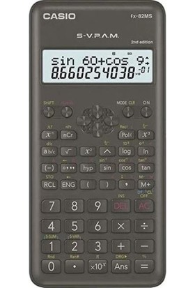 Casio FX-82MS 2. Versiyon 240 Fonksiyon Bilimsel Hesap Makinesi