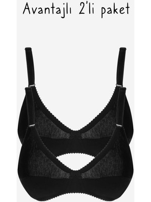 Ayyıldız 556 Siyah Sütyen 2li Paket