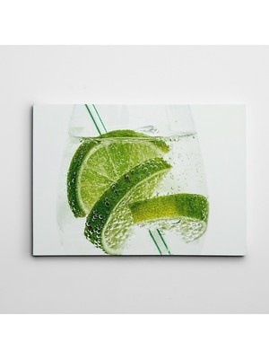 Dekolata Limon Dilimleri Kanvas Tablo