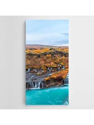 Dekolata Doğa Manzara Minik Şelaleler Kanvas Tablo