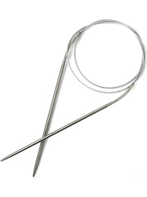 Yabalı Çelik Misinalı Örgü Şişi 100 cm | Standart