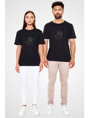 Tişört Fabrikası Astrolog Siyah Unisex T-Shirt