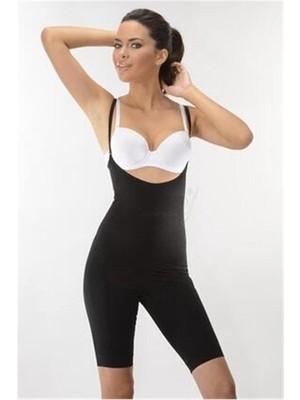 Secret Moda Göğüs Altı Tam Boy Toparlayıcı Inceltici Kadın Korse Siyah