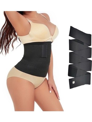 Tista Tummy Wrap Waist Trainer Inceltici Sıkılaştırıcı Şekillendirici Sarma Lastik Bel Korse