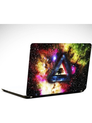 Dekolata Galaksi ve Ağaç Laptop Sticker