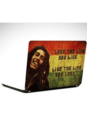 Dekolata Bob Marley Jamaika Laptop Sticker