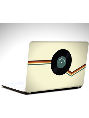 Dekolata Plak ve Müzik Laptop Sticker