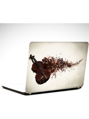 Dekolata Keman Laptop Sticker