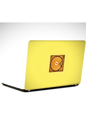 Dekolata Kütük ve Pikap Minimal Laptop Sticker