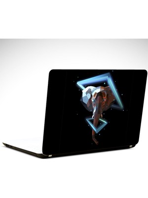 Dekolata Fil Çizim Laptop Sticker