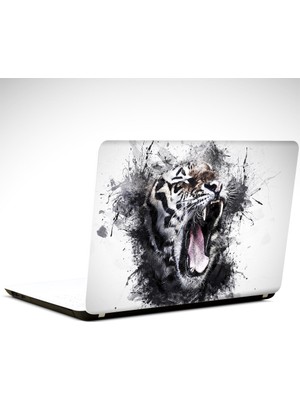 Dekolata Kaplan Çizim Laptop Sticker