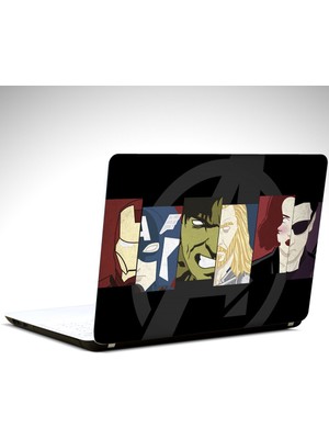 Dekolata Fantastik Kahramanlar Minimal Laptop Sticker