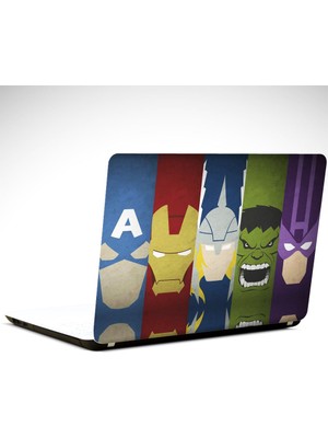 Dekolata Fantastik Kahramanlar Renkler Laptop Sticker