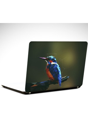 Dekolata Mavi Kuş Laptop Sticker