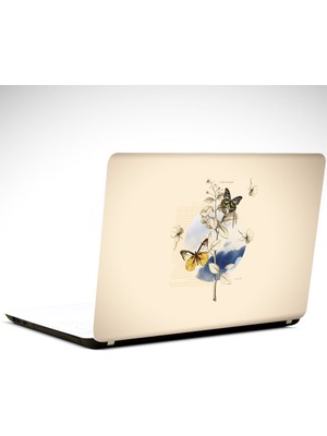 Dekolata Kelebek Vintage Laptop Sticker