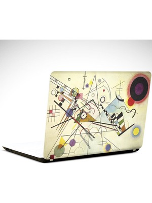 Dekolata Renkler Şekiller Soyut Laptop Sticker