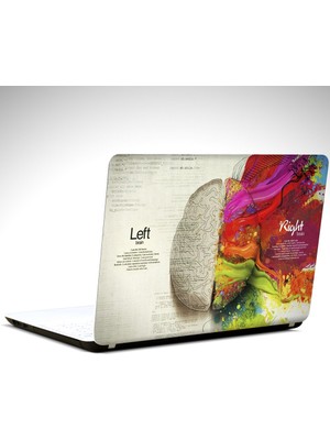 Dekolata Sağ ve Sol Beyin Laptop Sticker