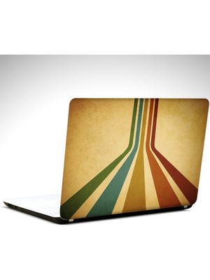 Dekolata Retro Renkler Laptop Sticker