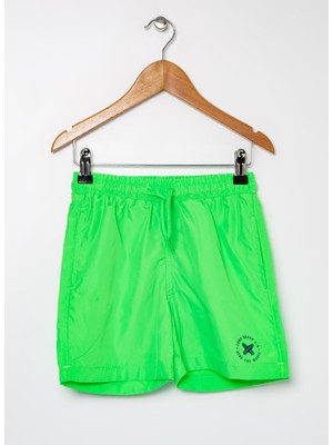 Limon Neon Yeşil Erkek Çocuk Şort Mayo