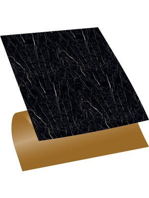 Tink Kendinden Yapışkanlı Siyah Mermer Desenli Pvc Karo 30X30 cm 4'lü 0,36 M2
