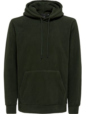 Only & Sons Kapüşon Yaka Koyu Gri Erkek Sweatshirt 22022626_ONSNIKOLAI Reg Fleece Hood