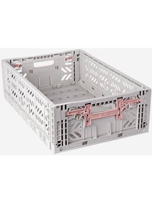 Aykasa 604018 Maxibox Konforlu Kilit Light Gray Katlanabilir Kasa