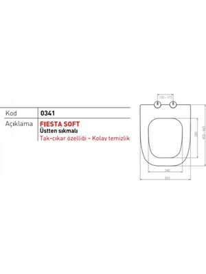 Nkp Fiesta Soft Yavaş Kapanır Klozet Kapağı NKP0341