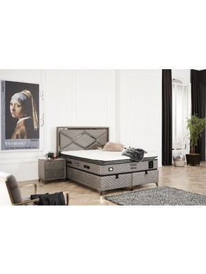 Tutku Yatak Immune Defence Pedli 4 Mevsim Kuş Tüyü Sünger Torba Yaylı Yatak 120X200