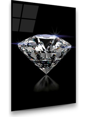 Glass Art Elmas Dikey Cam Tablo