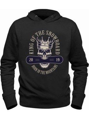 Alfa Tshirt King Of The Snowboard Siyah Sweatshirt