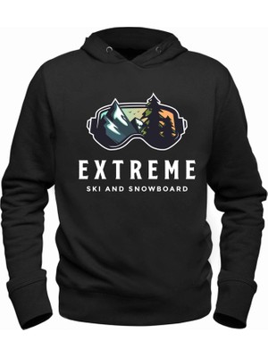 Alfa Tshirt Snowboard Extreme Siyah Sweatshirt