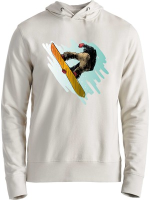 Alfa Tshirt Snowboad Ekru Sweatshirt
