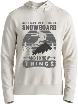 Alfa Tshirt Snowboard And I Know Ekru Sweatshirt