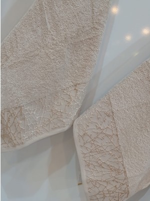 Nivemes Home Linens Bej 50*85 Yüz Havlusu Karacan