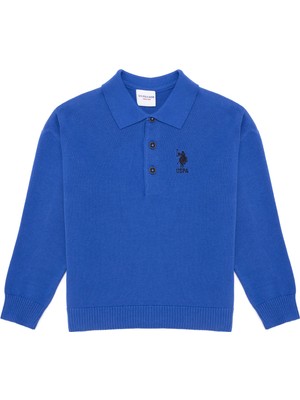 U.S. Polo Assn. Erkek Çocuk Kobalt Triko Kazak 50258071-VR077
