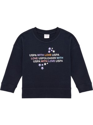 U.S. Polo Assn. Kız Çocuk Lacivert Sweatshirt 50261258-VR033