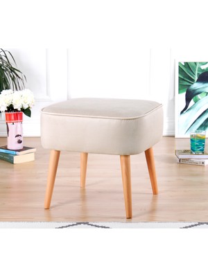 Lorence Home Bolien Puf - Krem