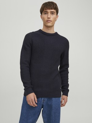 Jack & Jones Düz Renk Bisiklet Yaka Triko- Stanford