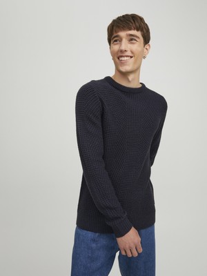 Jack & Jones Düz Renk Bisiklet Yaka Triko- Stanford