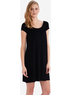 Ayyıldız 59333 Siyah Penye Elbise