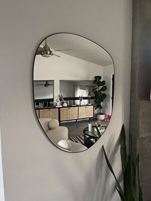 Cg Home Asimetrik Ayna 75X55 Konsol Aynası, Dresuar, Tuvalet Aynası. 1.kalite Şişecam Marka Ayna
